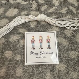 Merry Christmas Gift Tag with Nutcracker Design